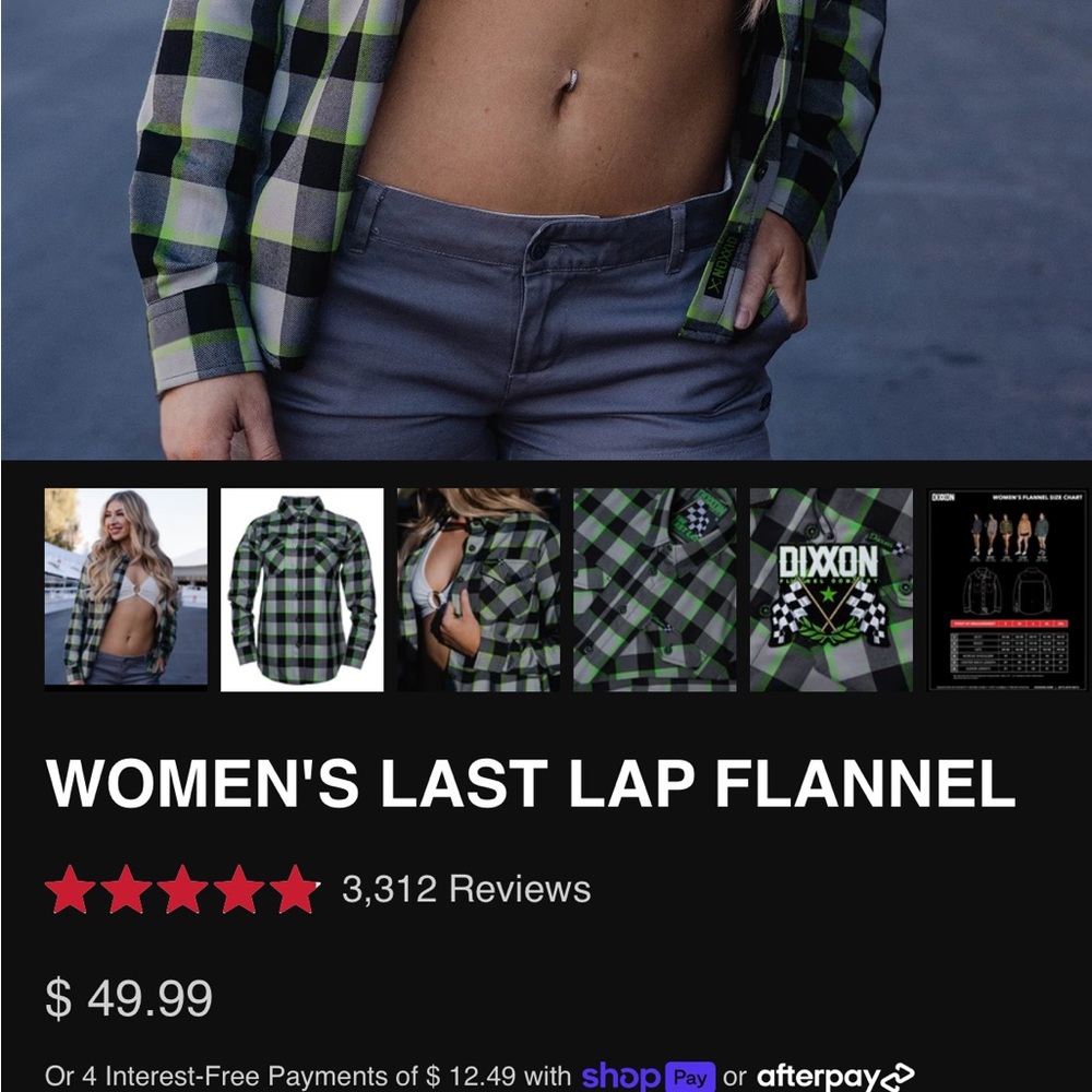 BRAND NEW Dixxon Women’s Last Lap Flannel Size Small - Picture 5 of 10